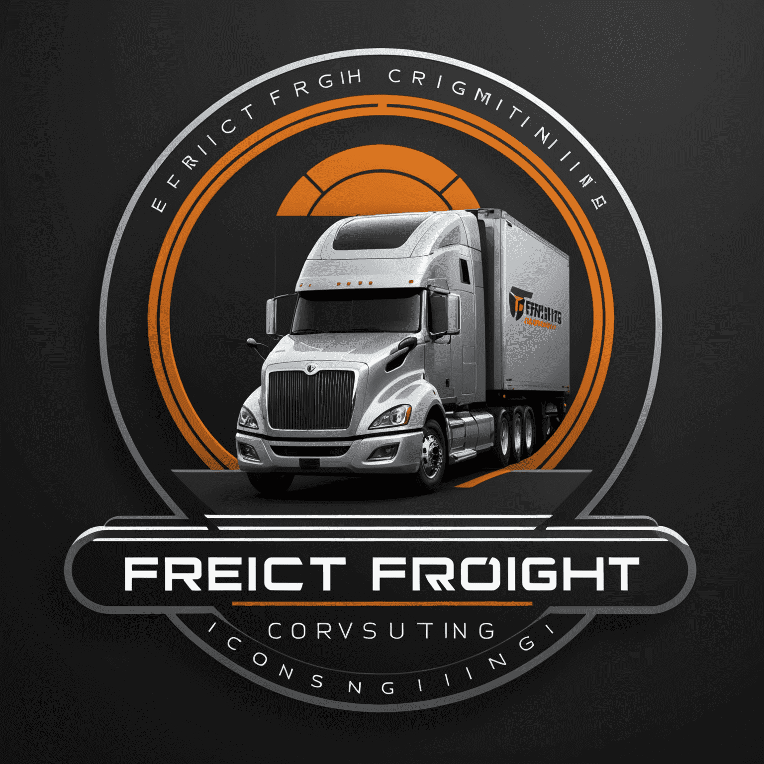 Digital Freight Optimization Consulting & Techno logo - A modern, sleek design incorporating elements of logistics and technology
