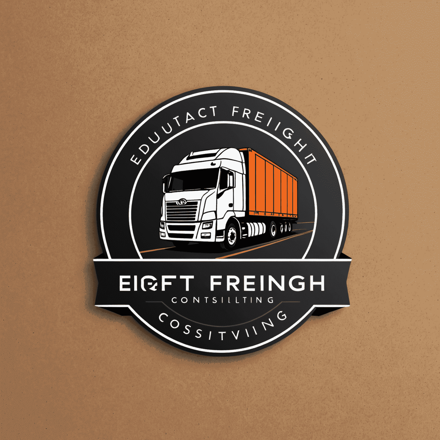 Digital Freight Optimization Consulting & Techno logo - A modern, sleek design incorporating elements of logistics and technology