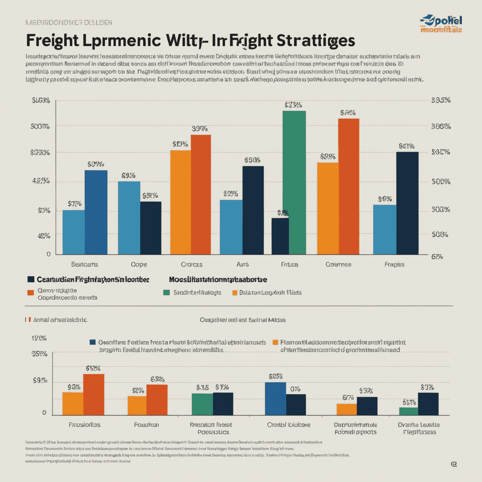 Graph showing improved revenue and utilization rates after implementing dynamic pricing strategies in freight logistics